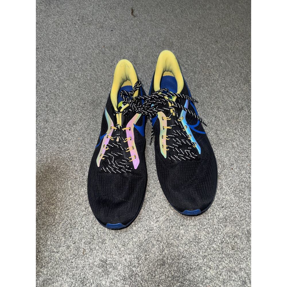 Nike Air Zoom Pegasus 39 Black Hyper Royal Speckled Men's Running Shoes Size 12